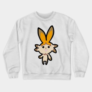 the bunny is smiling and happy Crewneck Sweatshirt